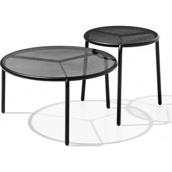 Zahradní stůl Starling nízký stolek nerez Ø58 černá