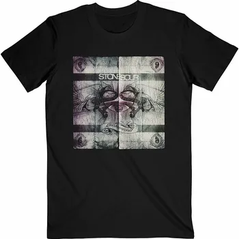 Pánská móda Stone Sour tričko, Audio Secrecy Square BP Black, pánské XL