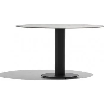 Zahradní stůl Branta jídelní stůl Ø100 kouřově šedá černá