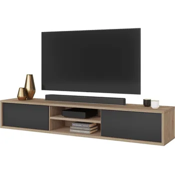 Televizní stolek Televizní stolek CELESTIN III, olejovaný dub/antracit + vyzvednutí ZDARMA