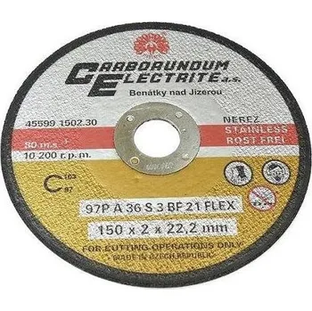 Brusný kotouč Brusný kotouč na nerez, rovný 442945 /45599 1205.3015/ - T41 - 125x2x22,2 mm