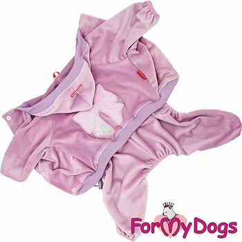 Obleček pro psa FOR MY DOGS Overal PINK BOW, růžový Velikost: 10/XS
