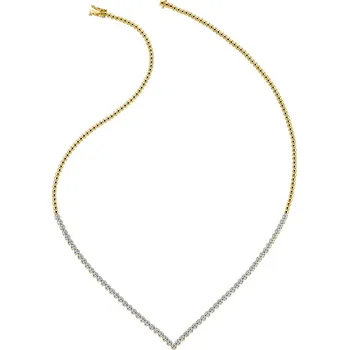 Náhrdelník Zlatý náhrdelník s diamanty - 43 cm - 0,66 ct - ryzost 585 - 211.239