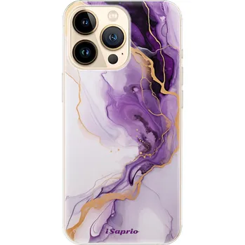 Pouzdro na mobilní telefon Odolné silikonové pouzdro iSaprio - Purple Gold Marble - iPhone 13 Pro Max
