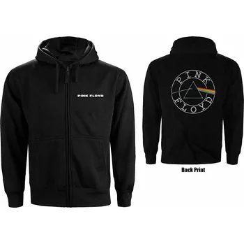 Pánská mikina Pink Floyd mikina, Circle Logo BackPrint Zip, pánská M