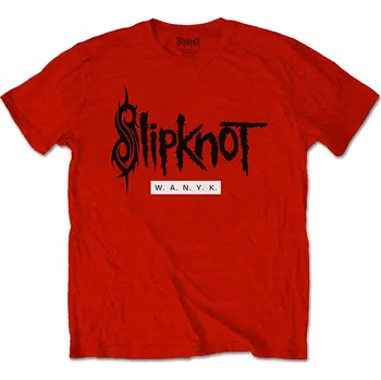 Pánská móda Slipknot tričko, WANYK Red BP, pánské XL