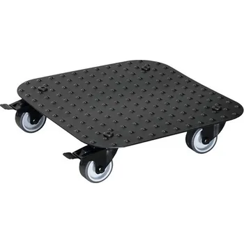 Podmiska Pojízdný podstavec pod květináč Wagner 29 x 29 x 7 cm max. nosnost 150 kg hranatý černý