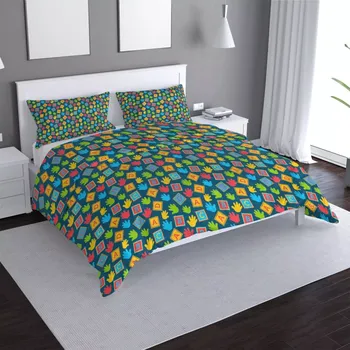 Povlečení Saténové povlečení ABC - Sablio - 140x200 / 90x70