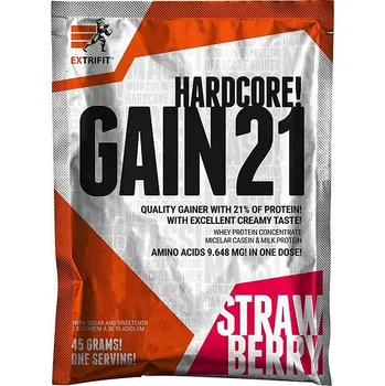 Fitness strava Extrifit Hardcore Gain 21 45 g strawberry