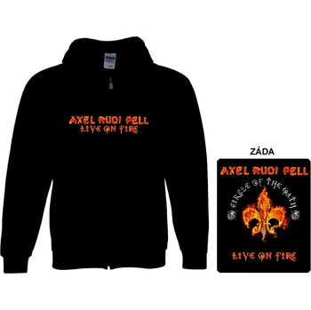 Pánská mikina Axel Rudi Pell - mikina s kapucí a zipem