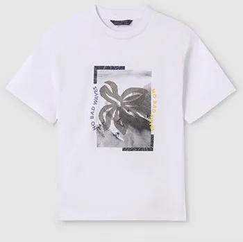 Chlapecké tričko chlapecké bílé tričko no bad waves Mayoral 6041-68 velikost 170