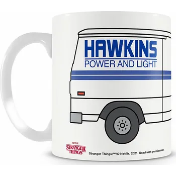 Stranger Things keramický hrnek 250 ml, Hawkins Power And Light Van