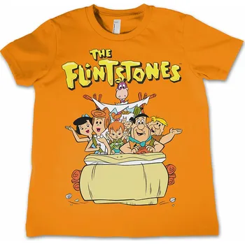 Chlapecké tričko The Flinstones tričko, Flinstones Orange, dětské S dětská velikost S (6 let)