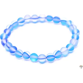 Náramek Magieprirody.cz Dětský náramek Opalit modrý matný 6 mm kuličky #577 - syntetický