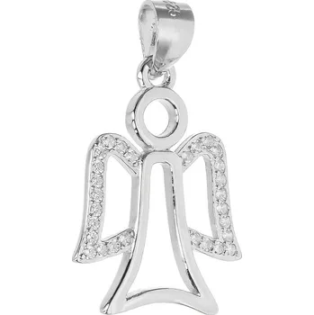 Přívěsek Argento 85882 Stříbrný přívěsek - anděl, čiré kulaté zirkony