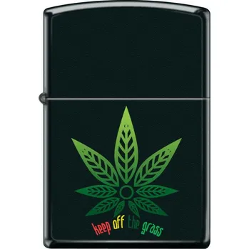 Zapalovač Zapalovač Zippo Cannabis Leaf-Keep Off the Grass 7803