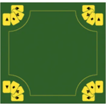 Volný čas Plátno /Koberec karetní zelené Buffalo 70 x 70 cm