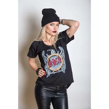 Dámské tričko Slayer tričko, Silver Eagle Cut Out, dámské XL