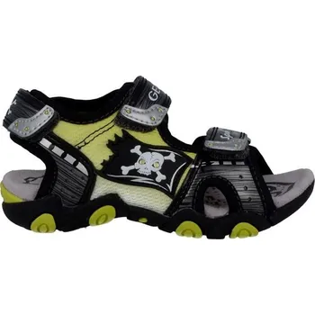 Dívčí obuv GEOX JR SANDAL STRIKE GREY/LIME - 24