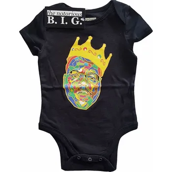 Kojenecké oblečení Notorious B.I.G. kojenecké body tričko, Crown Black, dětské XL velikost XL (12 měsíců)