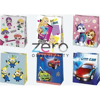 Dárková taška Taška papírová dárková 19x23x10,5 cm (lak) - dětské (mix 1)