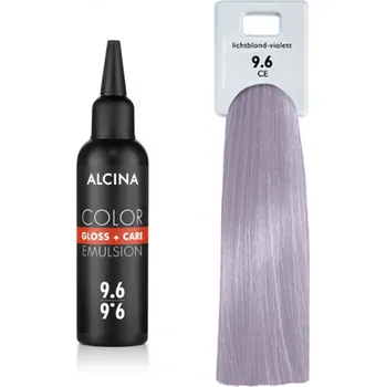 Barva na vlasy Alcina - Tónovací emulze - Color Gloss + Care Emulsion 9.6 Jasná blond - fialová 100 ml