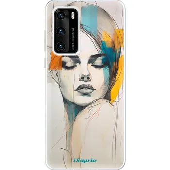 Telefonní příslušenství Odolné silikonové pouzdro iSaprio - Abstract Girl - Huawei P40