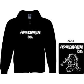 Pánská mikina Adrenalin O.D. - mikina s kapucí a zipem
