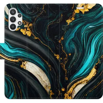 Pouzdro na mobilní telefon Flipové pouzdro iSaprio - Dark Paint - Samsung Galaxy A32 5G