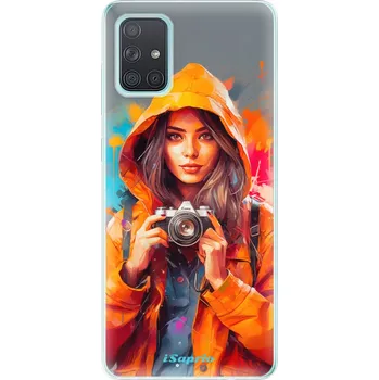 Pouzdro na mobilní telefon Odolné silikonové pouzdro iSaprio - Girl with Camera - Samsung Galaxy A71