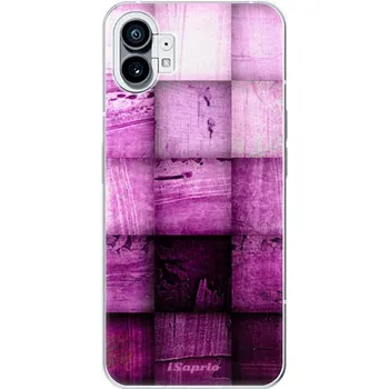 Pouzdro na mobilní telefon Odolné silikonové pouzdro iSaprio - Purple Squares - Nothing Phone (1)