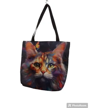 Krásná dámská taška značky Gaul, kočka s motýlem