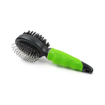 Kartáč pro zvířata JK Animals Oboustranný kartáč, malý s kuličkami a štětinami 20×6 cm