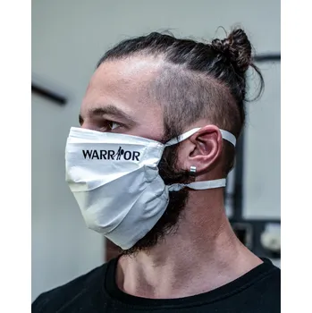 Zdravotnický oděv Ochranné rouško na obličej Warrior Bílý WHITE