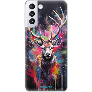 Pouzdro na mobilní telefon Odolné silikonové pouzdro iSaprio - Abstract Deer - Samsung Galaxy S21+