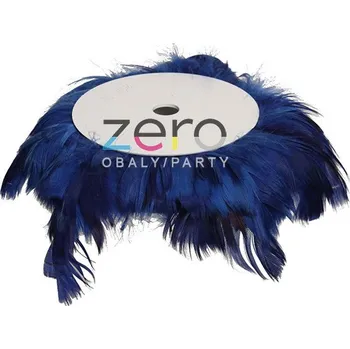 Stuha Pírka na drátě 10 m - tm. modrá