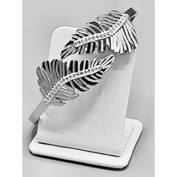 Náramek Ocelový náramek s listy