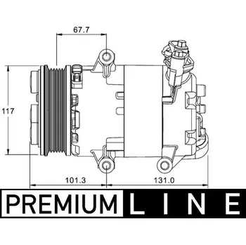 Kompresor klimatizace Kompresor, klimatizace MAHLE ACP 1330 000P
