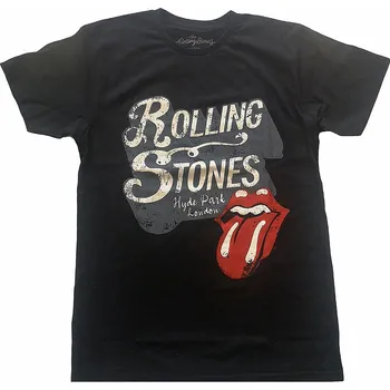 Pánská móda Rolling Stones tričko, Hyde Park Black, pánské M