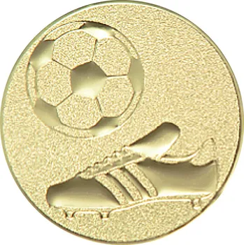Emblém fotbal, pr. 50 mm, zlato