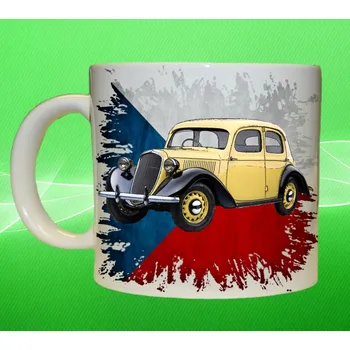 hrnek s autem České auta 35 330ml (hrneček s osobním autem České výroby)