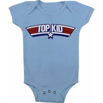 Kojenecký body Top Gun kojenecké body tričko, Top Kid Body Blue, dětské XL velikost XL (12 měsíců)