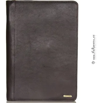 Portfolio Elegantní taška HIDESIGN do podpaží z pravé kůže na spisy a tablet C-01 hnědá