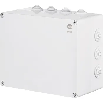 Elektroinstalační krabice Krabice SolidBox 68242 IP55, 342x282x165mm, plné víko, stupňovité vývodky (14x), FAMATEL 68242