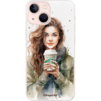 Pouzdro na mobilní telefon Odolné silikonové pouzdro iSaprio - Girl with latte - iPhone 13 mini