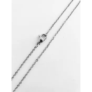 Řetízek Ocelový řetízek č. 13 lesklý (0,10 x 40-55 cm) 50 cm