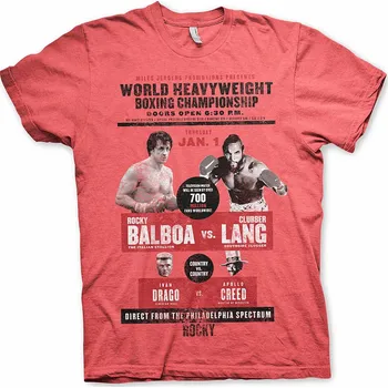 Pánské tričko Rocky tričko, World Heavyweight Post HR, pánské M