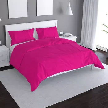 Povlečení Saténové povlečení Sytě růžová - Sablio - 140x200 / 90x70