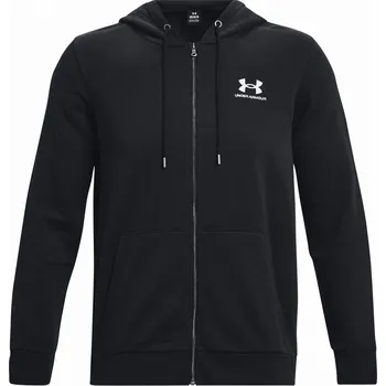 Pánská mikina Pánská mikina Under Armour Essential Fleece FZ Hood Velikost: M / Barva: černá