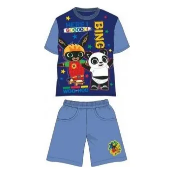 Setino - Chlapecký bavlněný letní set / souprava zajíček Bing - sv. modrá 92